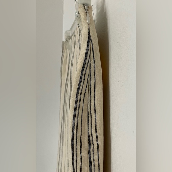 Vintage Ralph Lauren Purple Lable Linen Pencil Lined Skirt Black Stripped Siz 8 - Picture 4 of 7